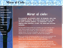 Tablet Screenshot of miraralcielo.com